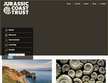 Tablet Screenshot of jurassiccoast.org